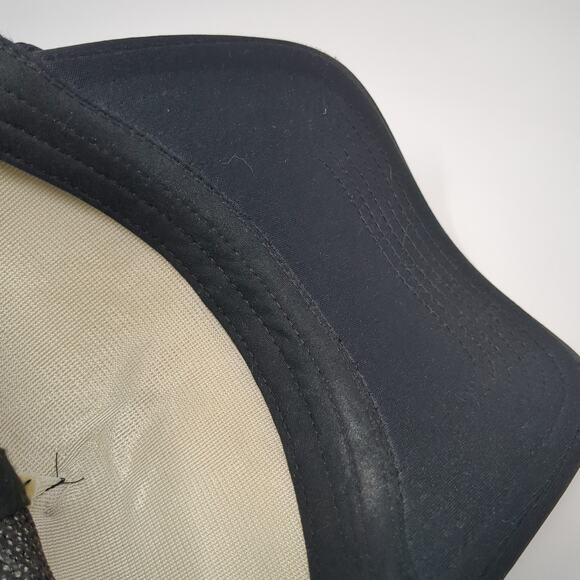 Kansas City Snapback Trucker Hat Black One Size Adjustable Embroidered Rope - Picture 8 of 9